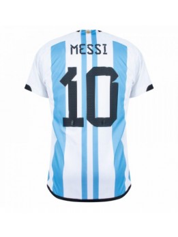 Moški Nogometna dresi replika Argentina Lionel Messi #10 Domači SP 2022 Kratek rokav